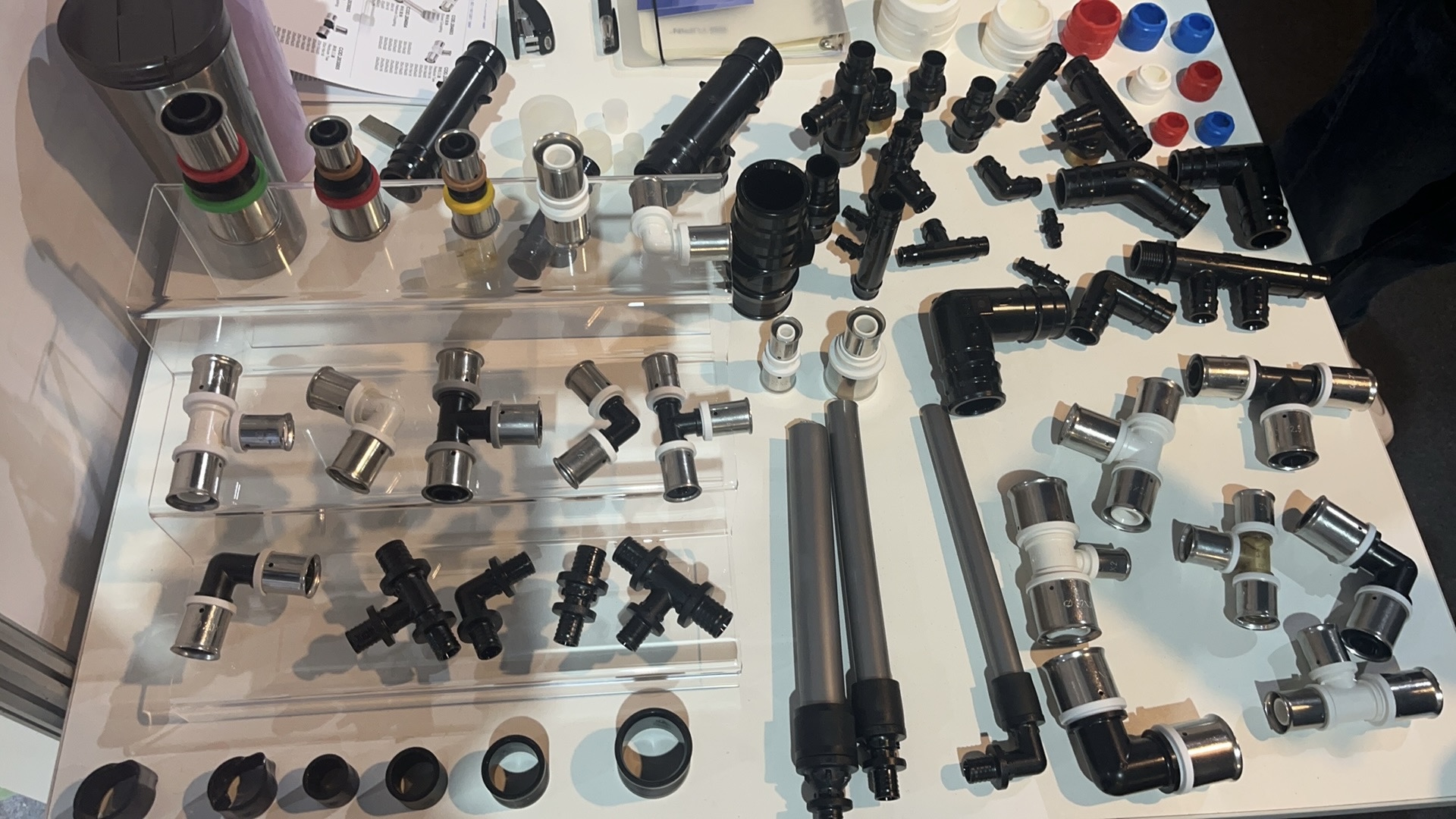 Product display at our Almaty booth